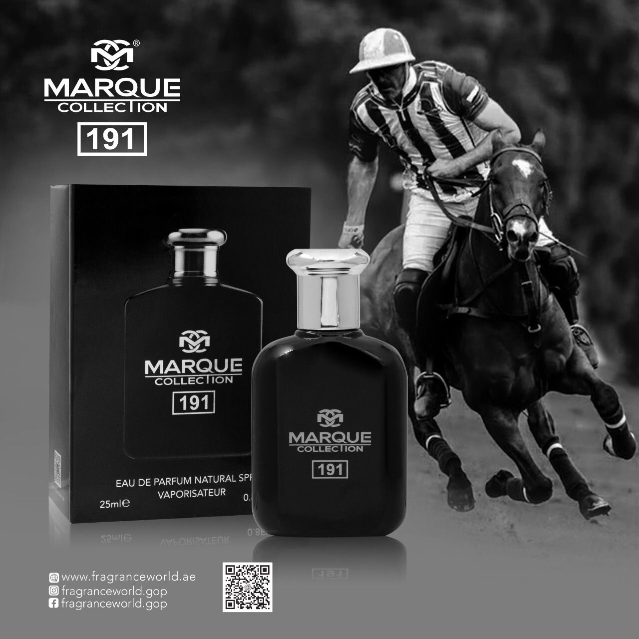 مارکویی کالکشن عطر ادکلن جیبی پلو مشکی 25 میل مارکویی کالکشن | Polo Black Marque Collection